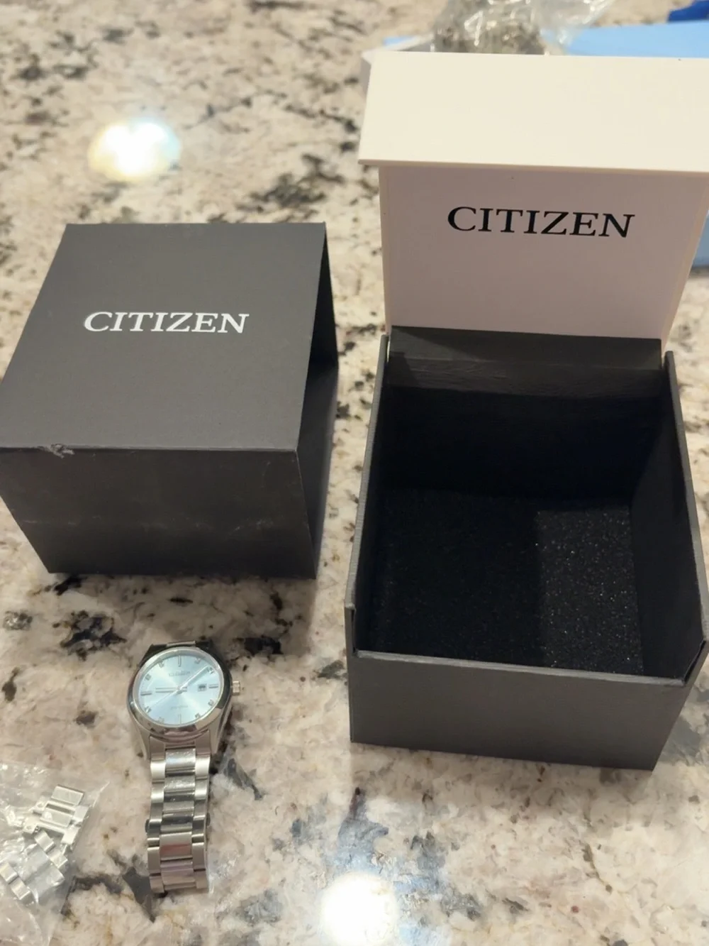 Citizen women’s Stainless Steel Watch with Blue Dial